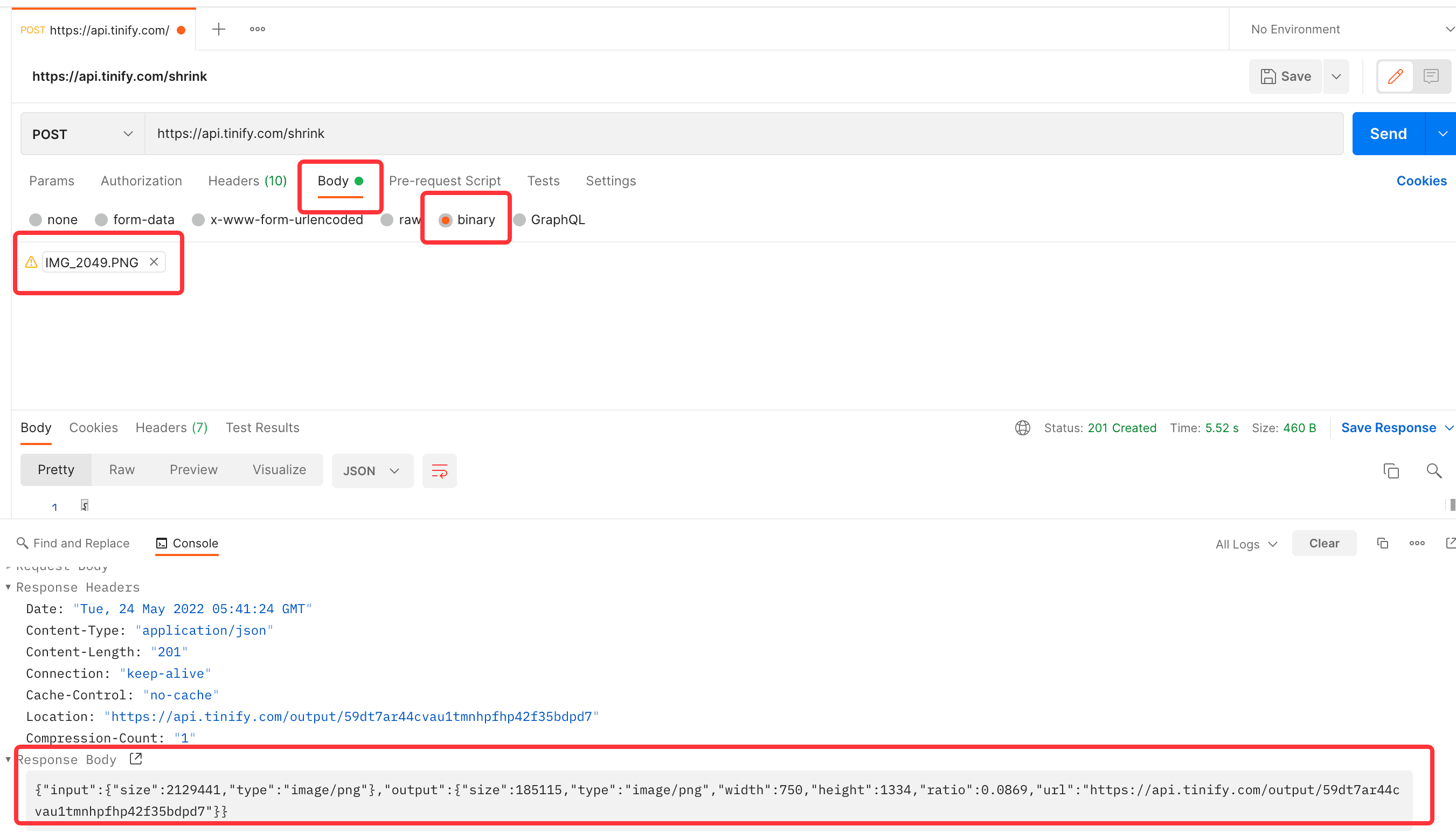 Postman Upload Verification 2